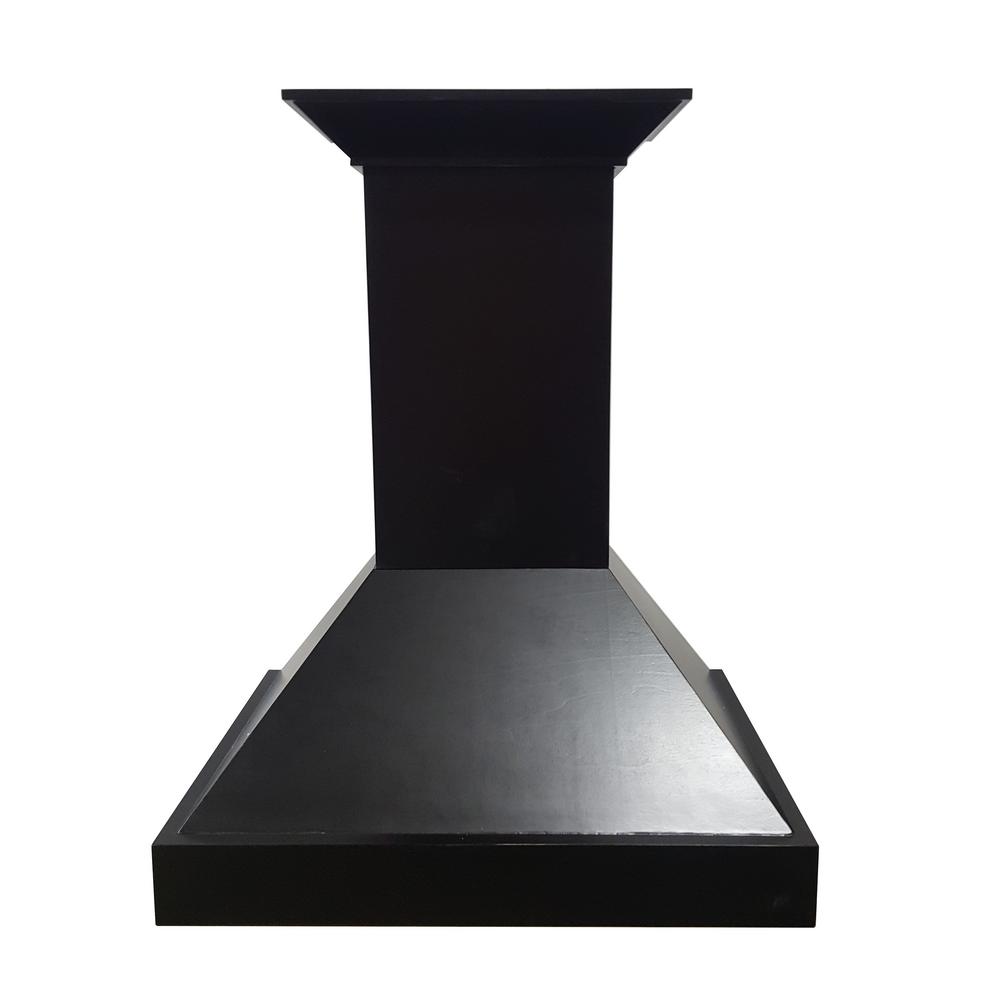 Wooden Wall Mount Range Hood in Black - Includes Motor  ZLINE 36 in.