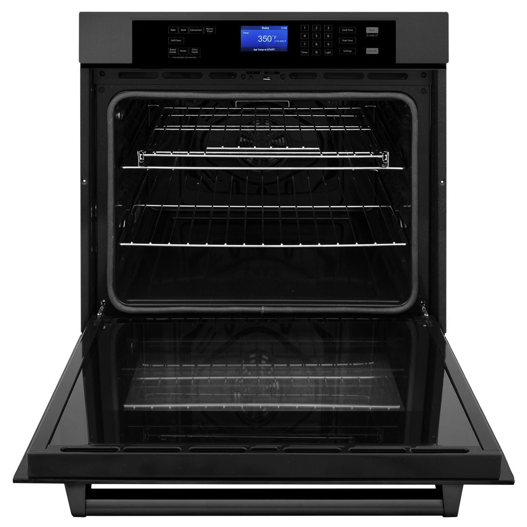 ZLINE 30” Professional Single Wall Oven In Black Stainless Steel