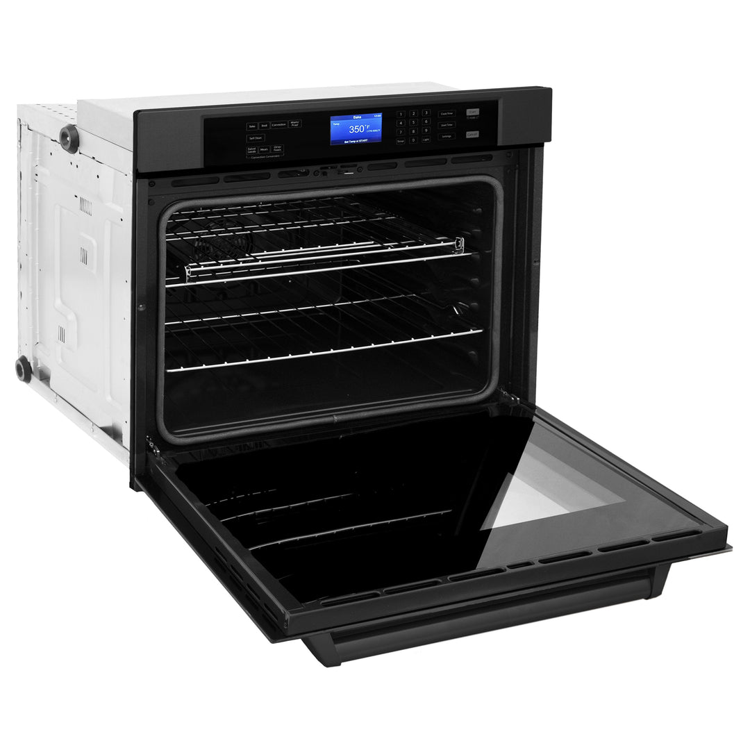 ZLINE 30” Professional Single Wall Oven In Black Stainless Steel