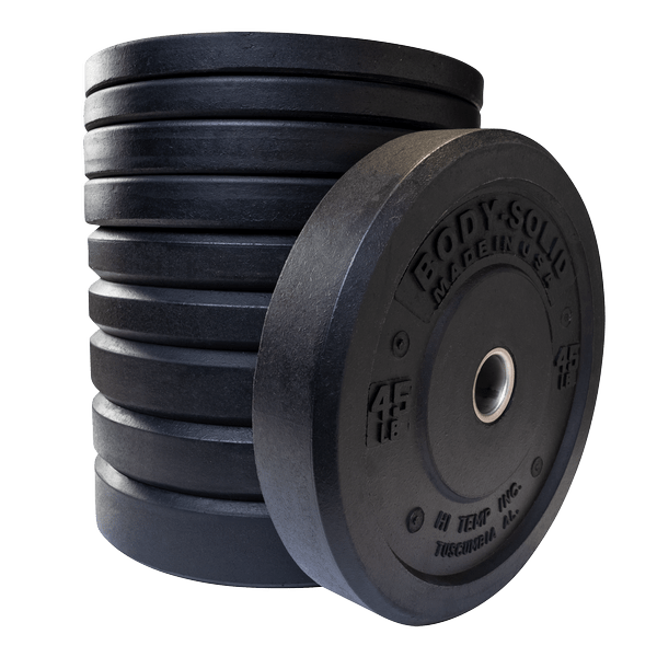 Body Solid 260Lb Premium Bumper Weight Plate Set OBPH260