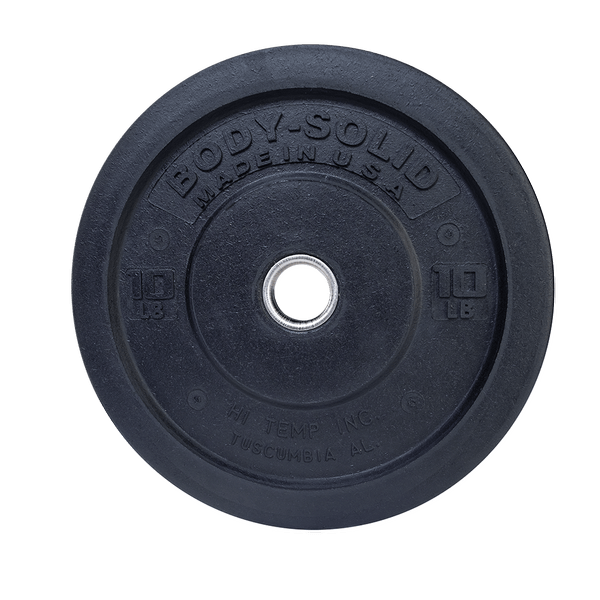 Body Solid 260Lb Premium Bumper Weight Plate Set OBPH260