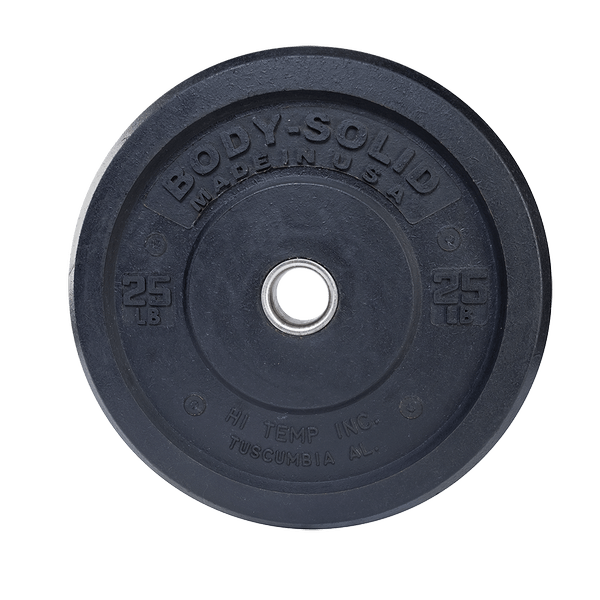 Body Solid 260Lb Premium Bumper Weight Plate Set OBPH260