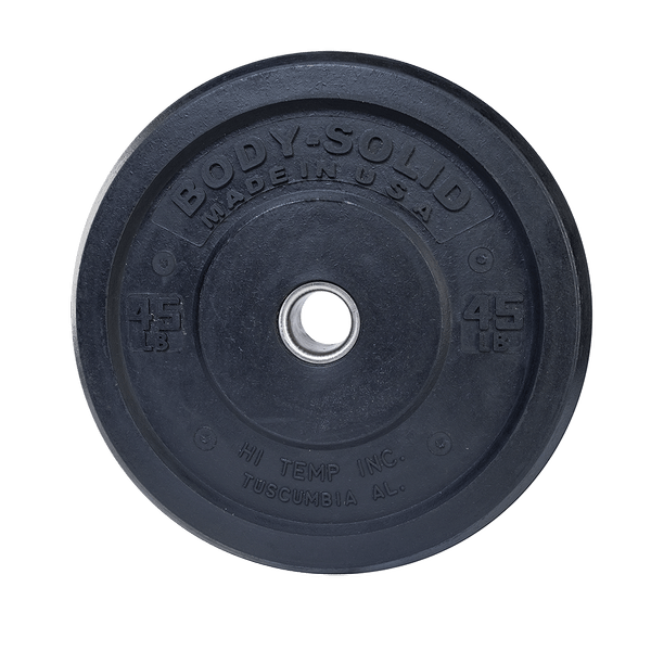 Body Solid 260Lb Premium Bumper Weight Plate Set OBPH260