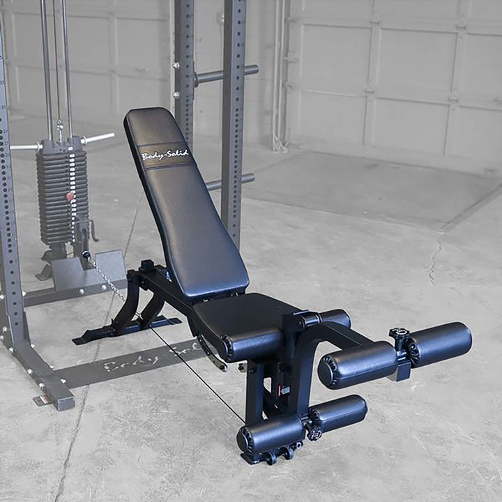 Body Solid GLEG Adjustable Bench With Cable Leg Developer