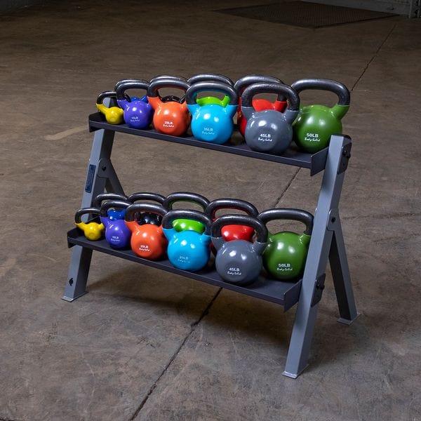 Body Solid GDKR100 Dumbbell And Kettlebell Rack