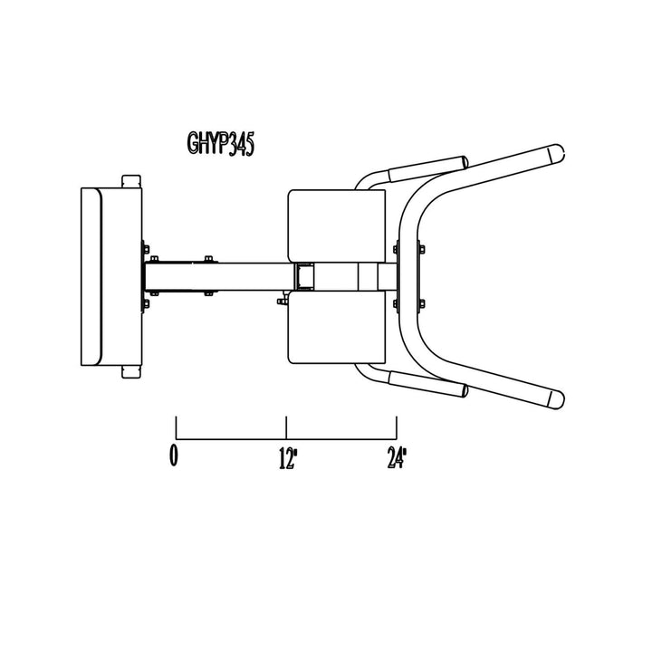 Body Solid GHYP345 45° Back Hyperextension