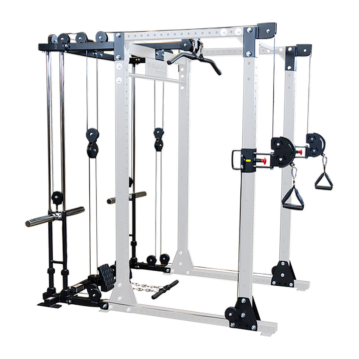 body solid gprft plate loaded functional trainer attachment corner view