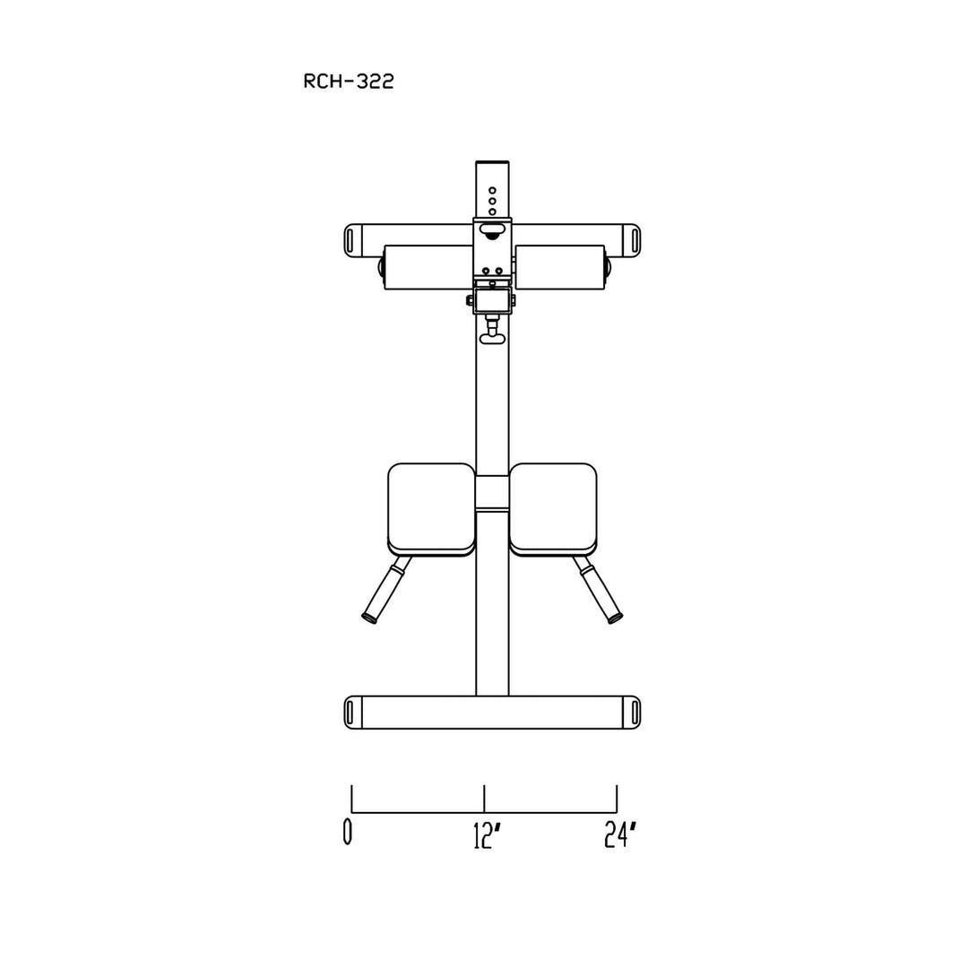 Body Solid GRCH322 Roman Chair