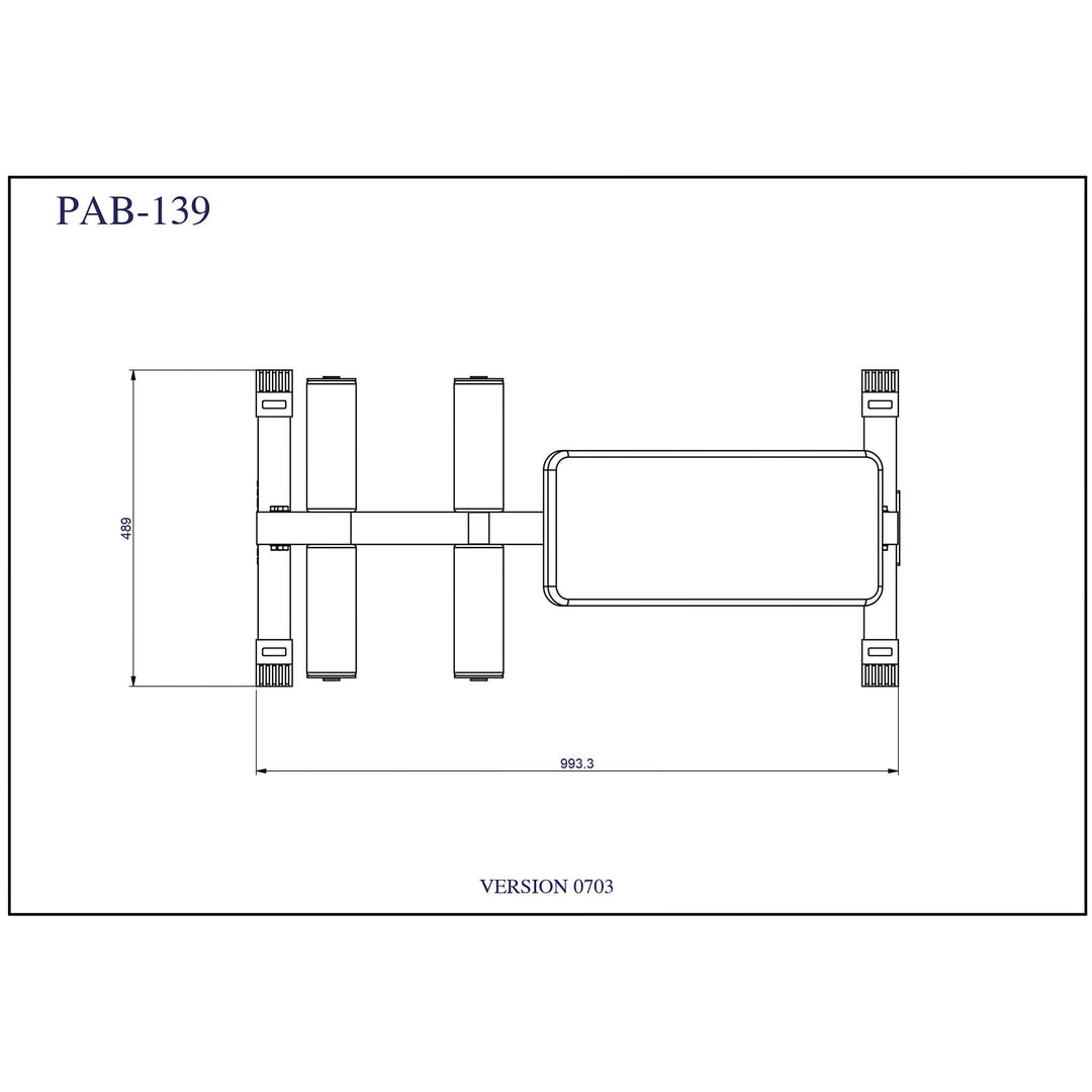 Body Solid Powerline PAB139X Ab Board