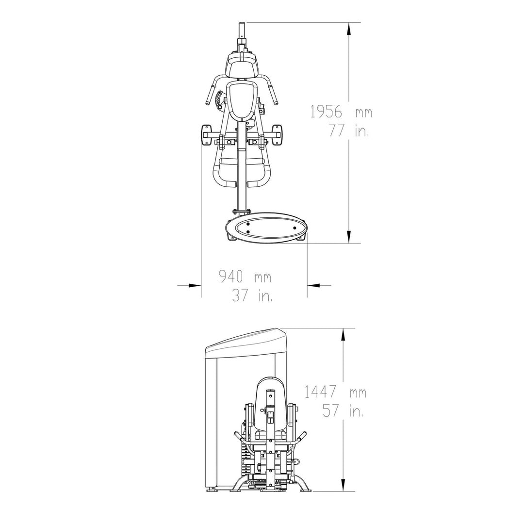 Body Solid Pro Clubline S2IOT Series II Inner Outer Thigh