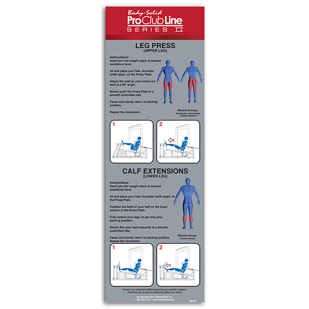 Body Solid Pro Clubline S2LPC Series II Leg Press & Calf Raise