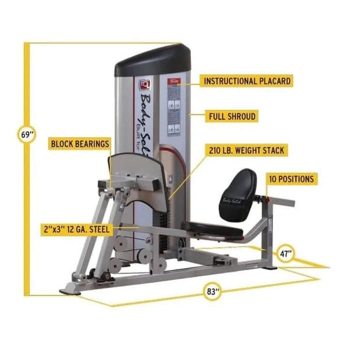 Body Solid Pro Clubline S2LPC Series II Leg Press & Calf Raise