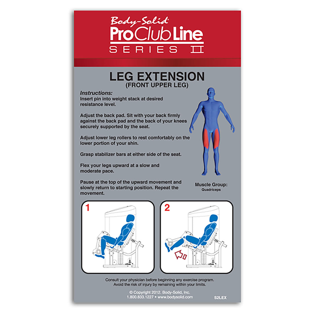 Body Solid Pro Clubline S2LEX Series II Leg Extension