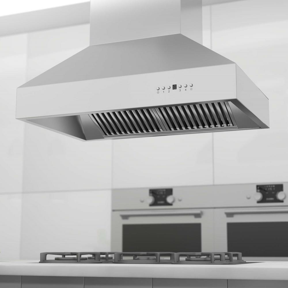 Remote Blower Island Mount Range Hood in Stainless Steel (697i-RD-36)  ZLINE 36 in.