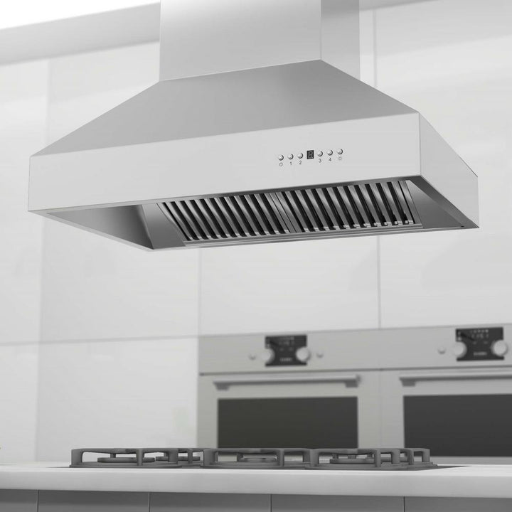 Remote Blower Island Mount Range Hood in Stainless Steel (697i-RD-36)  ZLINE 36 in.