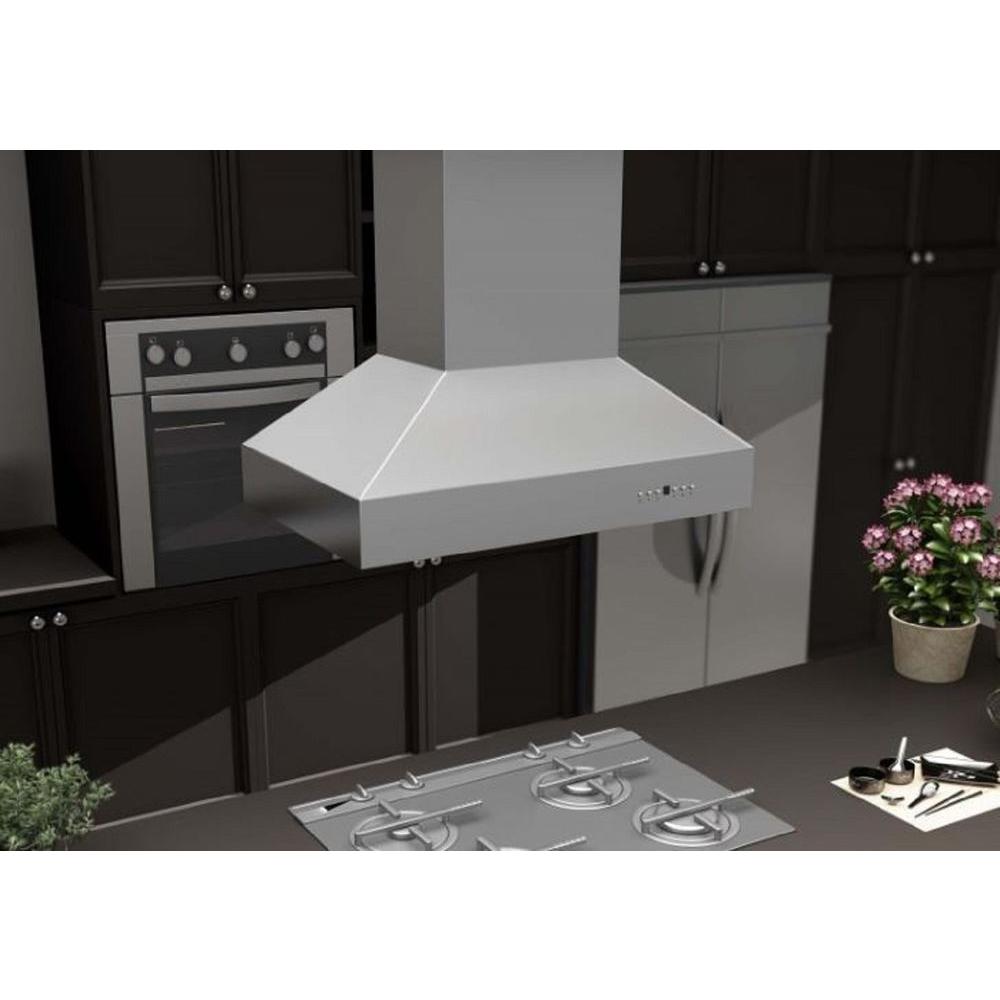 Remote Blower Island Mount Range Hood in Stainless Steel (697i-RD-36)  ZLINE 36 in.