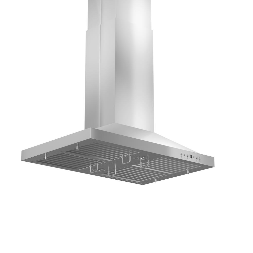Remote Blower Island Mount Range Hood in Stainless Steel (GL2i-RS-48-400)  ZLINE 48 in.