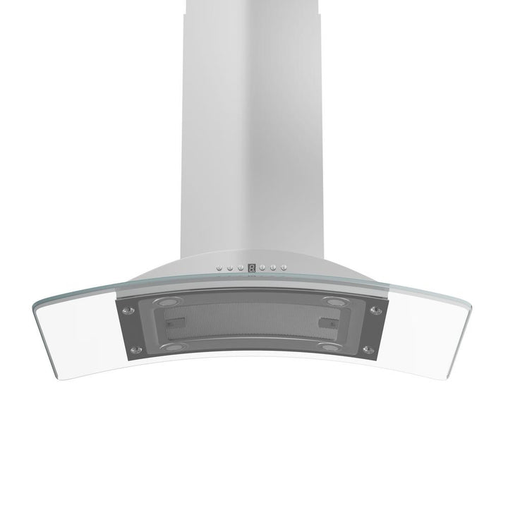 Island Mount Range Hood in Stainless Steel &amp; Glass (GL9i-30)  ZLINE 30 in.