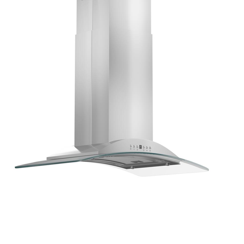 Island Mount Range Hood in Stainless Steel &amp; Glass (GL9i-36) ZLINE 36 in.