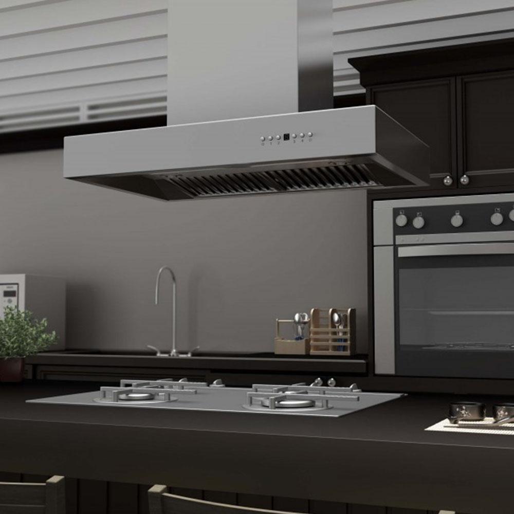 Remote Blower Island Mount Range Hood in Stainless Steel (KECOMi-RD-36)  ZLINE 36 in.
