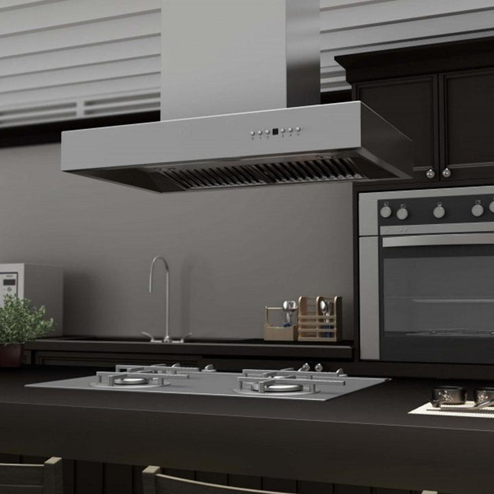 Remote Blower Island Mount Range Hood in Stainless Steel (KECOMi-RD-36)  ZLINE 36 in.