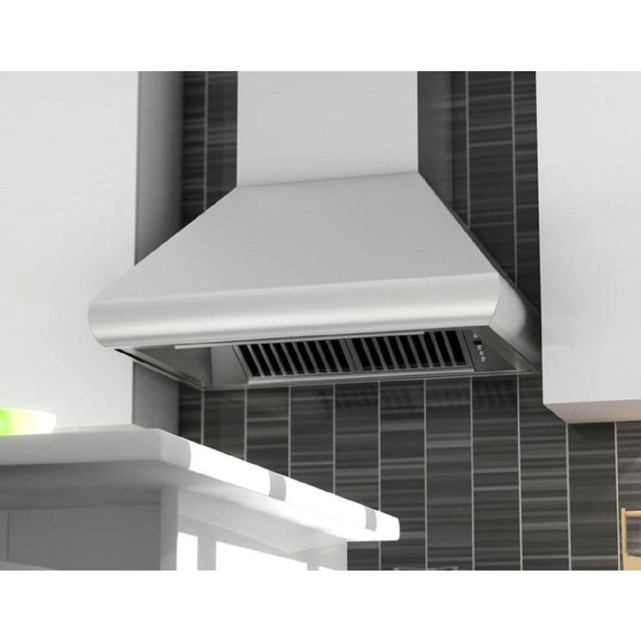 Professional Wall Mount Range Hood in Stainless Steel (587-36) ZLINE 36 in.