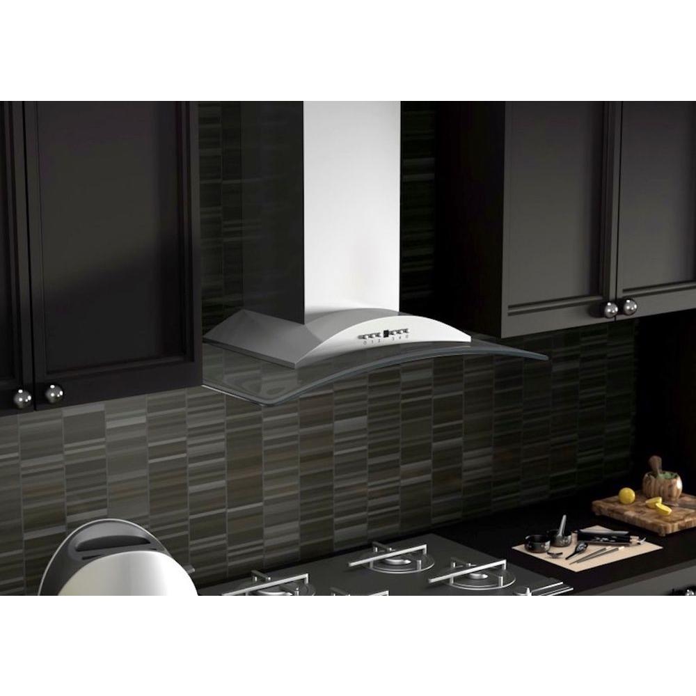 Wall Mount Range Hood in Stainless Steel &amp; Glass (KN-36)  ZLINE 36 in.