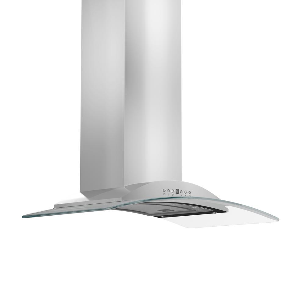 Wall Mount Range Hood in Stainless Steel &amp; Glass (KN-36)  ZLINE 36 in.