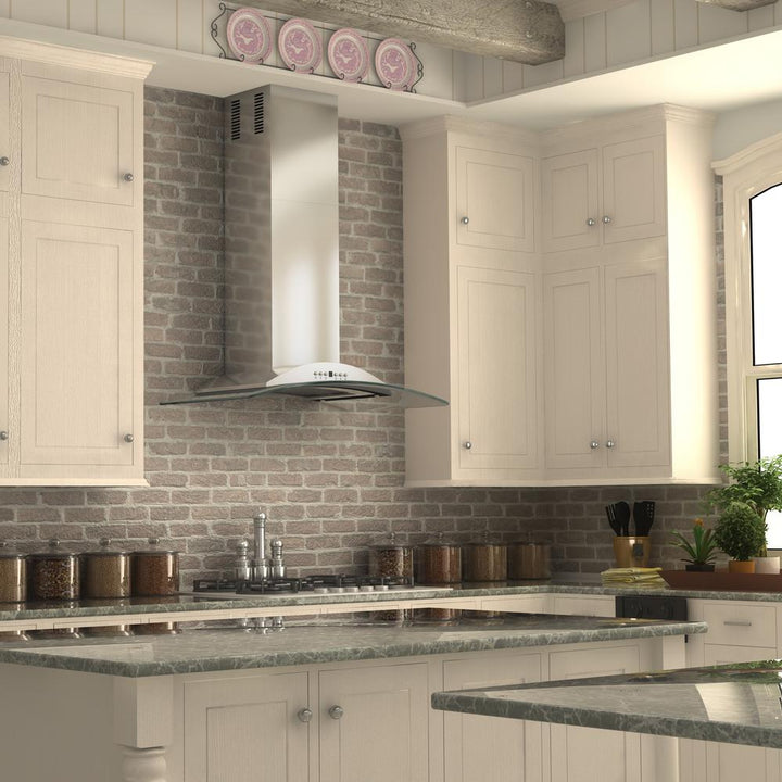 Wall Mount Range Hood in Stainless Steel &amp; Glass (KN-36)  ZLINE 36 in.