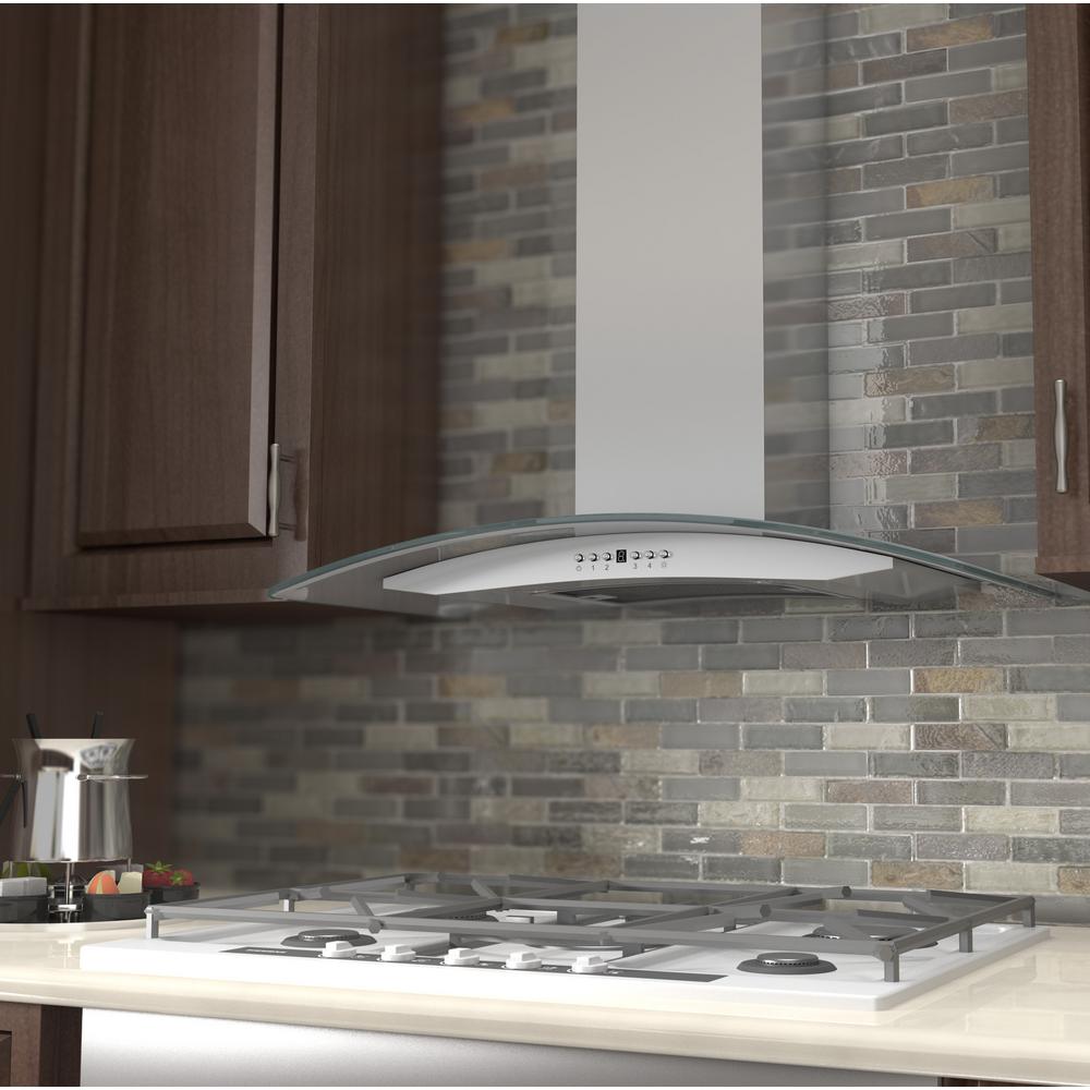 Wall Mount Range Hood in Stainless Steel &amp; Glass (KN4-36)  ZLINE 36 in.