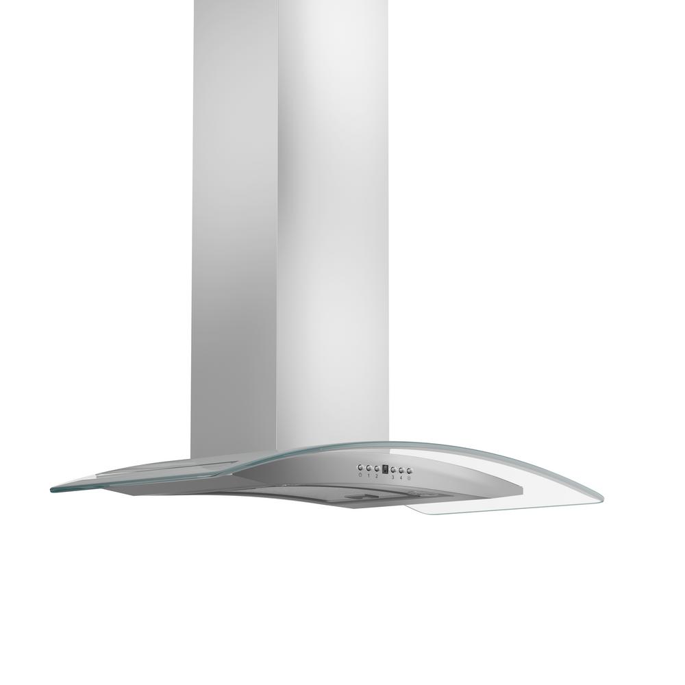 Wall Mount Range Hood in Stainless Steel &amp; Glass (KN4-36)  ZLINE 36 in.