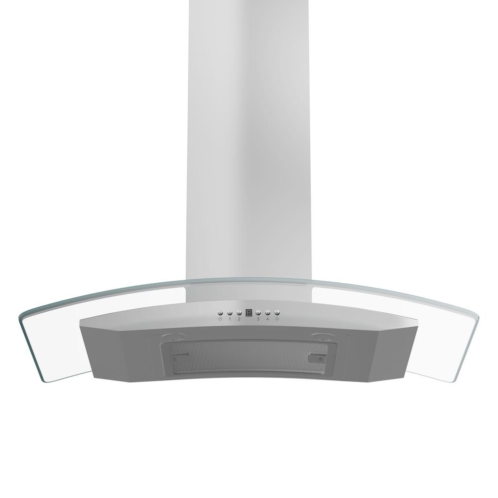 Wall Mount Range Hood in Stainless Steel &amp; Glass (KN4-36)  ZLINE 36 in.