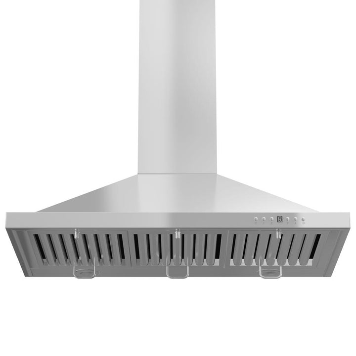 Wall Mount Range Hood in Stainless Steel with Crown Molding (KBCRN-42)  ZLINE 42 in.