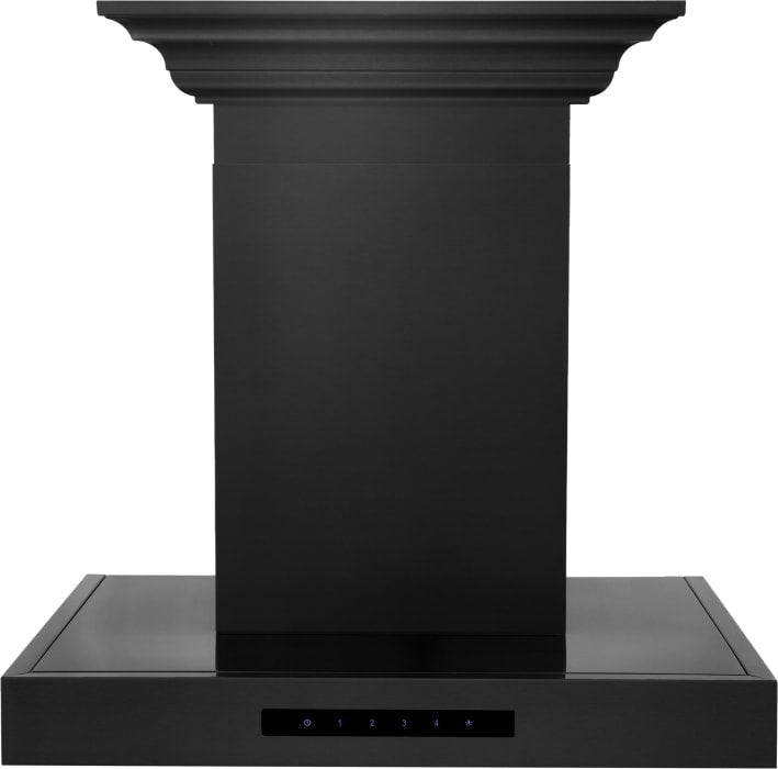 ZLINE 30" Convertible Wall Mount Range Hood with 4-Speed 400 CFM Blower &amp; Crown Molding