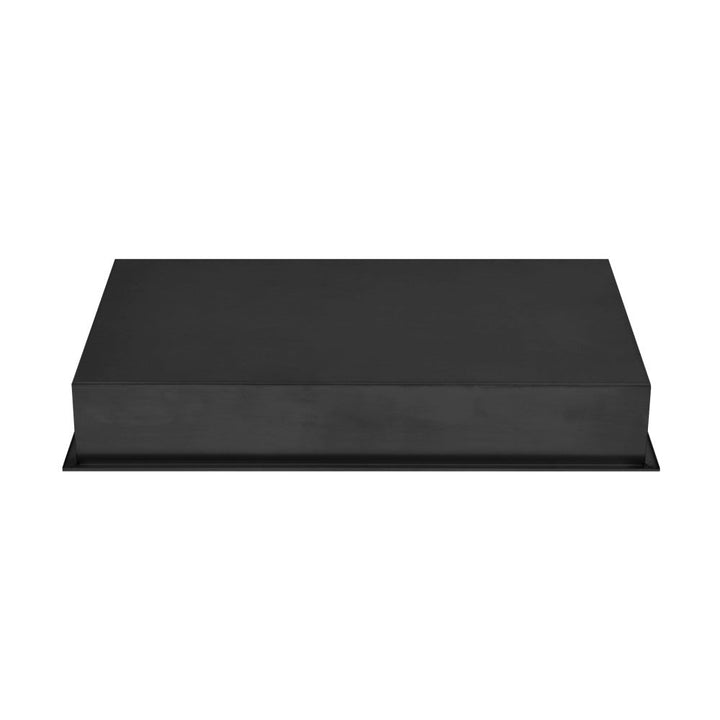 Voltaire 12" x 24" Stainless Steel Single Shelf Wall Niche in Matte Black