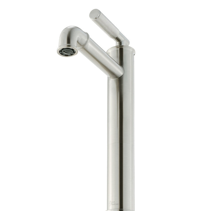 Avallon Single Hole, Single-Handle Sleek, High Arc Bathroom Faucet in Brushed Nickel