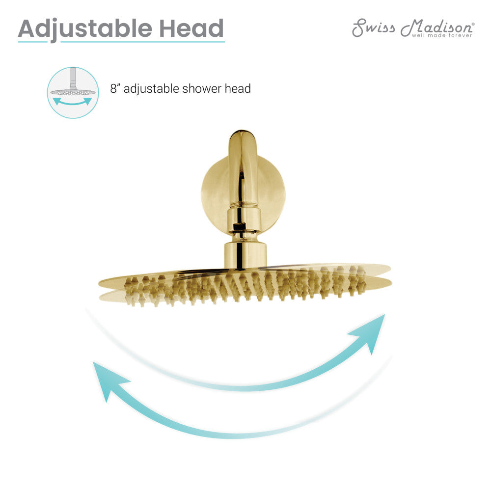 Ivy Single-Handle 1-Spray Tub and Shower Faucet in Brushed Gold (Valve Included)