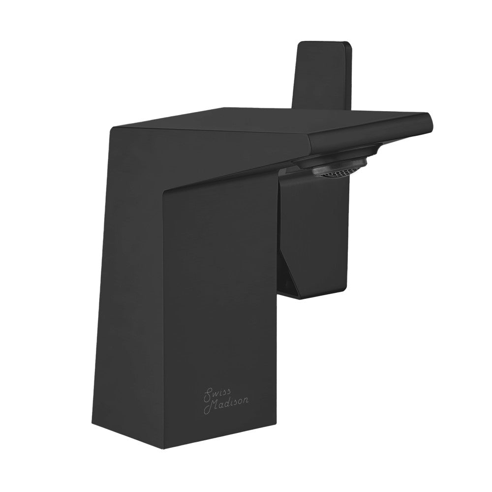 Carre Single Hole, Single-Handle, Bathroom Faucet in Matte Black