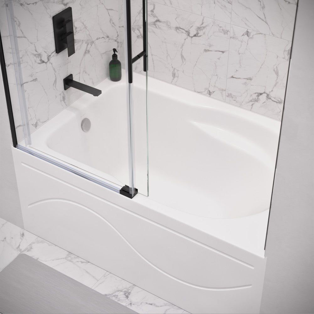 Ivy 54'' x 30" Bathtub with Apron Left Hand Drain in White