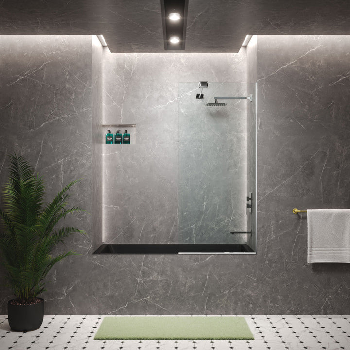 Voltaire 60" x 30" Right-Hand Drain Alcove Bathtub in Matte Black