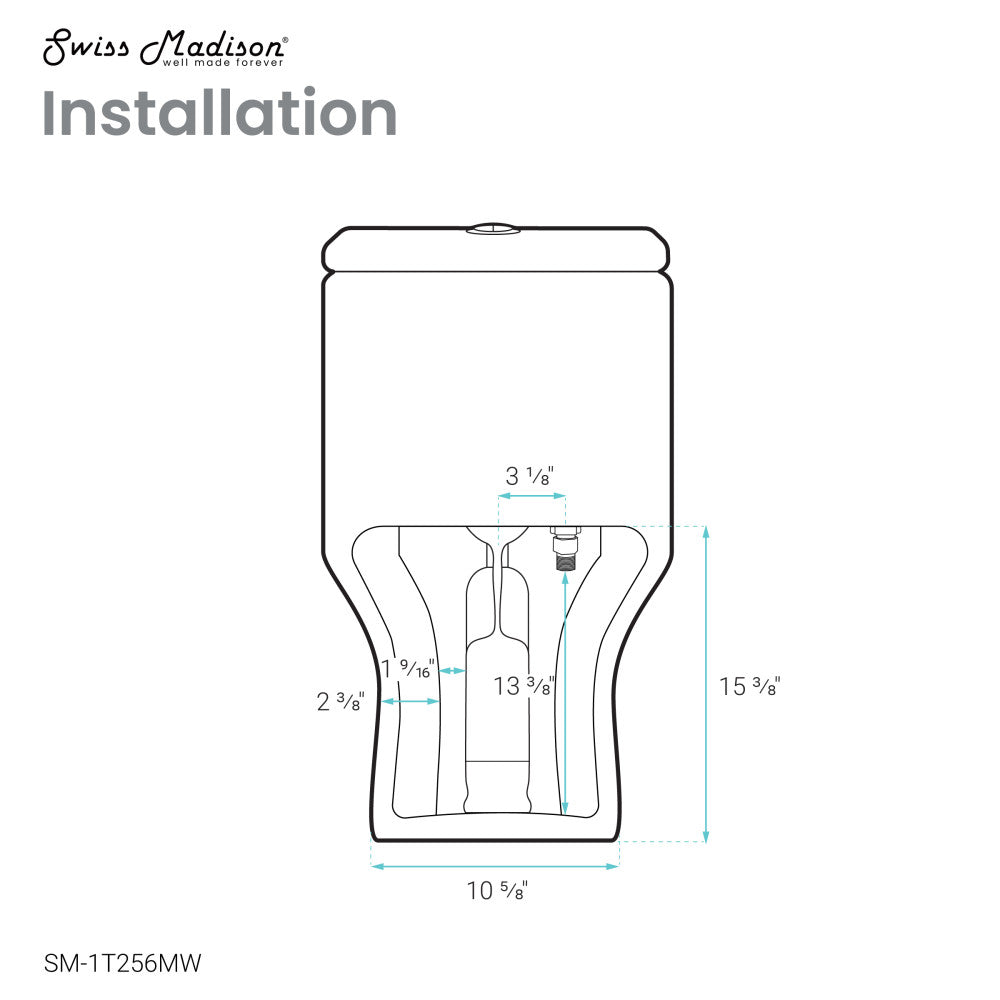 Carre One Piece Square Toilet Dual Flush 1.1/1.6 gpf in Matte White