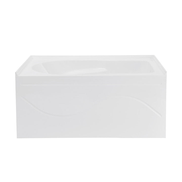 Ivy 54'' x 30" Bathtub with Apron Right Hand Drain in White