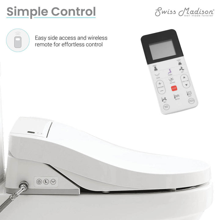 Virage One-Piece Toilet with Vivante Smart Seat Left Side Flush Handle 1.28 gpf