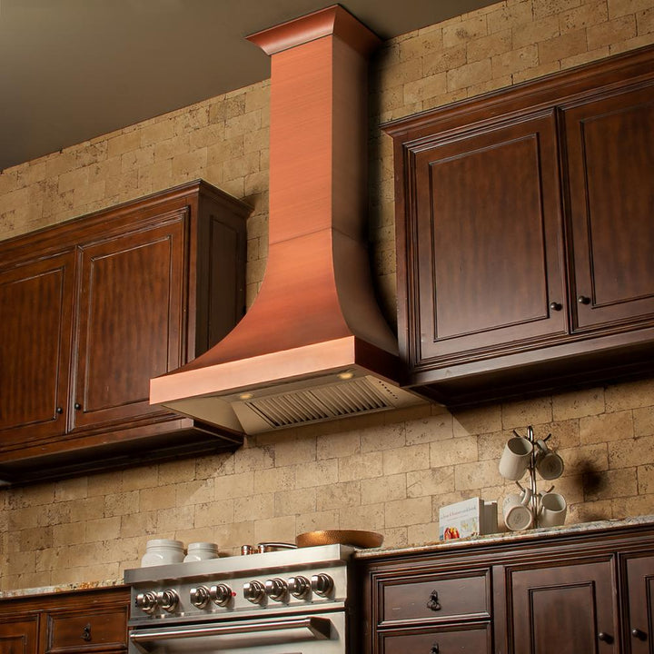Designer Series Copper Finish Wall Range Hood (8632C-30)   ZLINE 30"