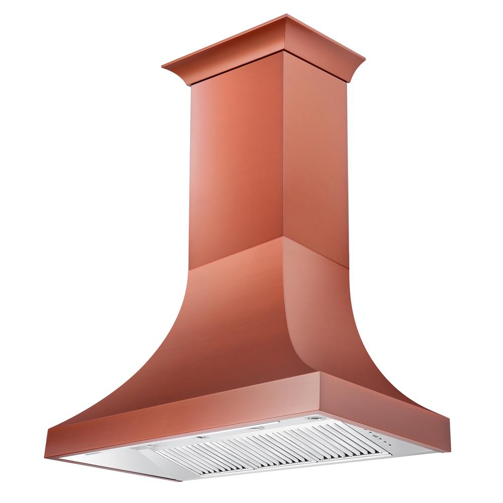 Designer Series Copper Finish Wall Range Hood (8632C-48)  ZLINE 48"