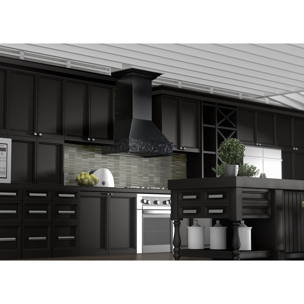 Wooden Wall Mount Range Hood in Antigua - Includes Motor  ZLINE 30 in.