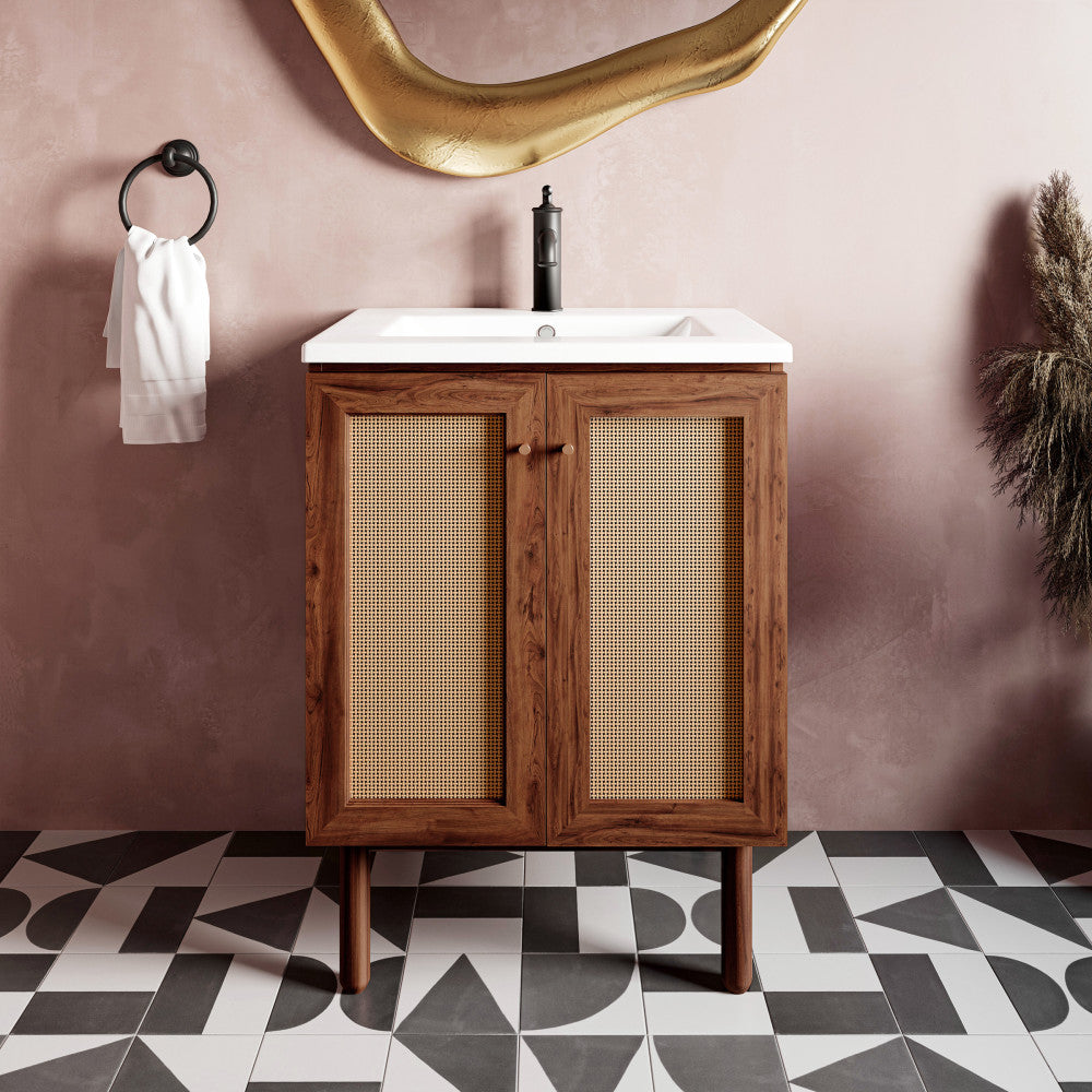 Classe 24" Bathroom Vanity in Dark Walnut