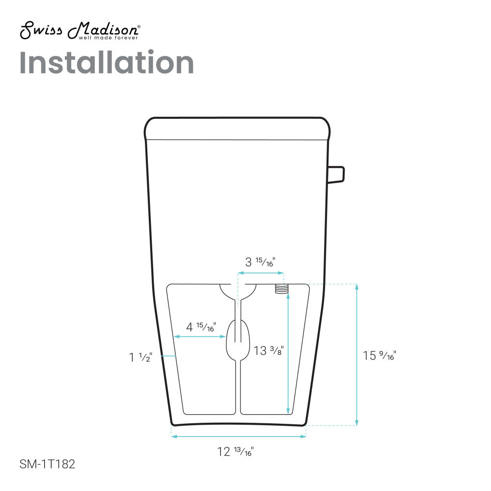 Dreux One Piece Elongated Toilet Left Side Flush 1.28 GPF