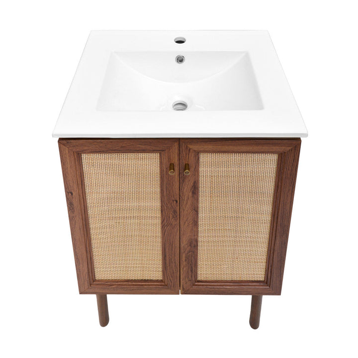 Classe 24" Bathroom Vanity in Dark Walnut