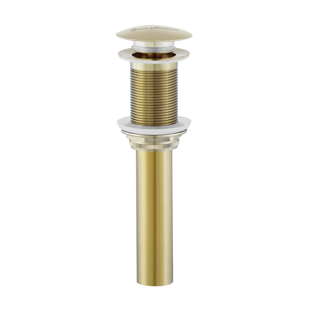 Residential Non-Overflow Pop Up Sink Drain 1.75 in Gold